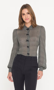 ARLY BOW GEORGETTE BLOUSE