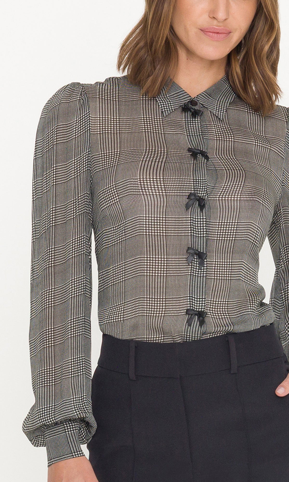 ARLY BOW GEORGETTE BLOUSE