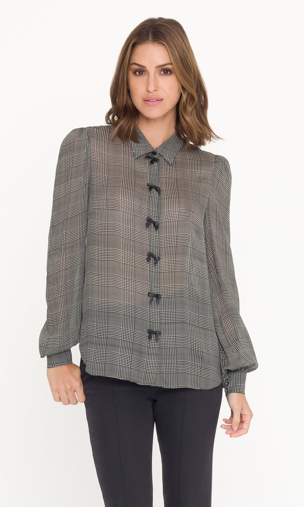 ARLY BOW GEORGETTE BLOUSE