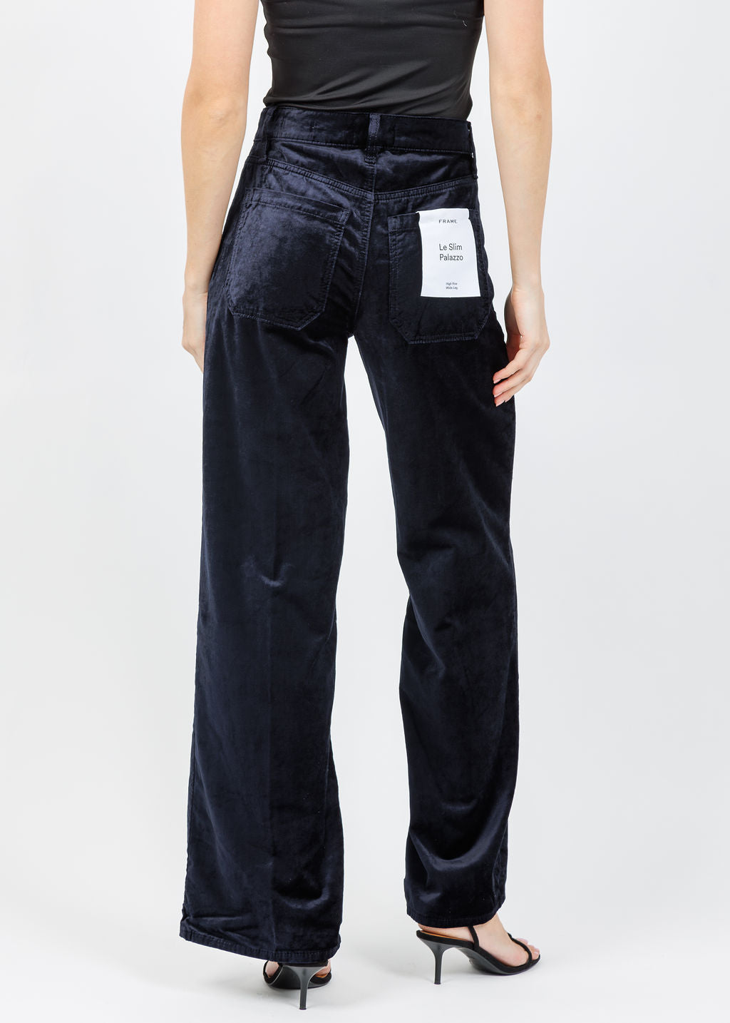 Le Slim Palazzo Modernist Pocket Jeans - Navy Velvet