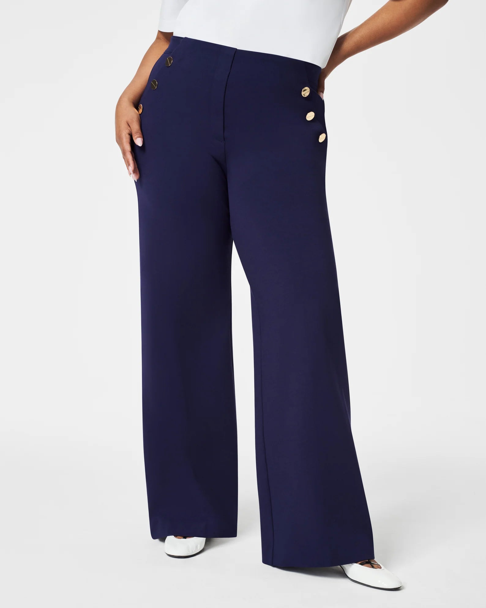 The Perfect Pant, Button Wide Leg