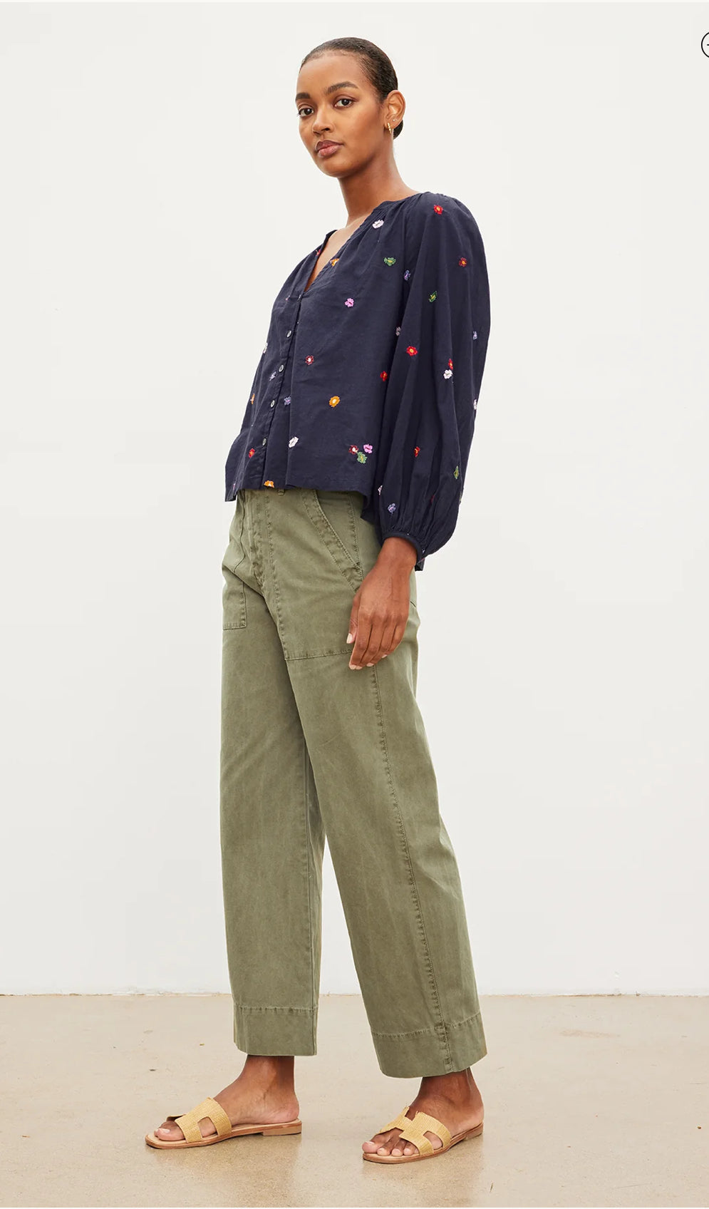 Aretha Embroidered Boho Top