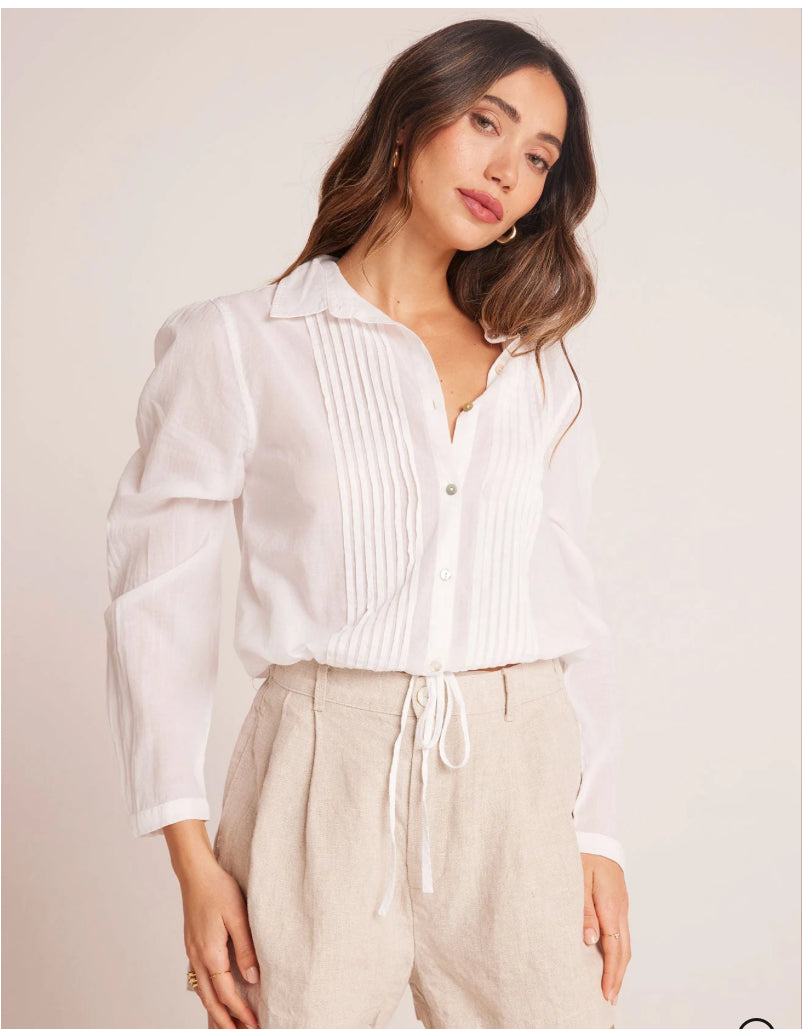 トップス PINTUCK CROPPED BLOUSE Gap Cropped Ruffle Pintuck Top | Square One