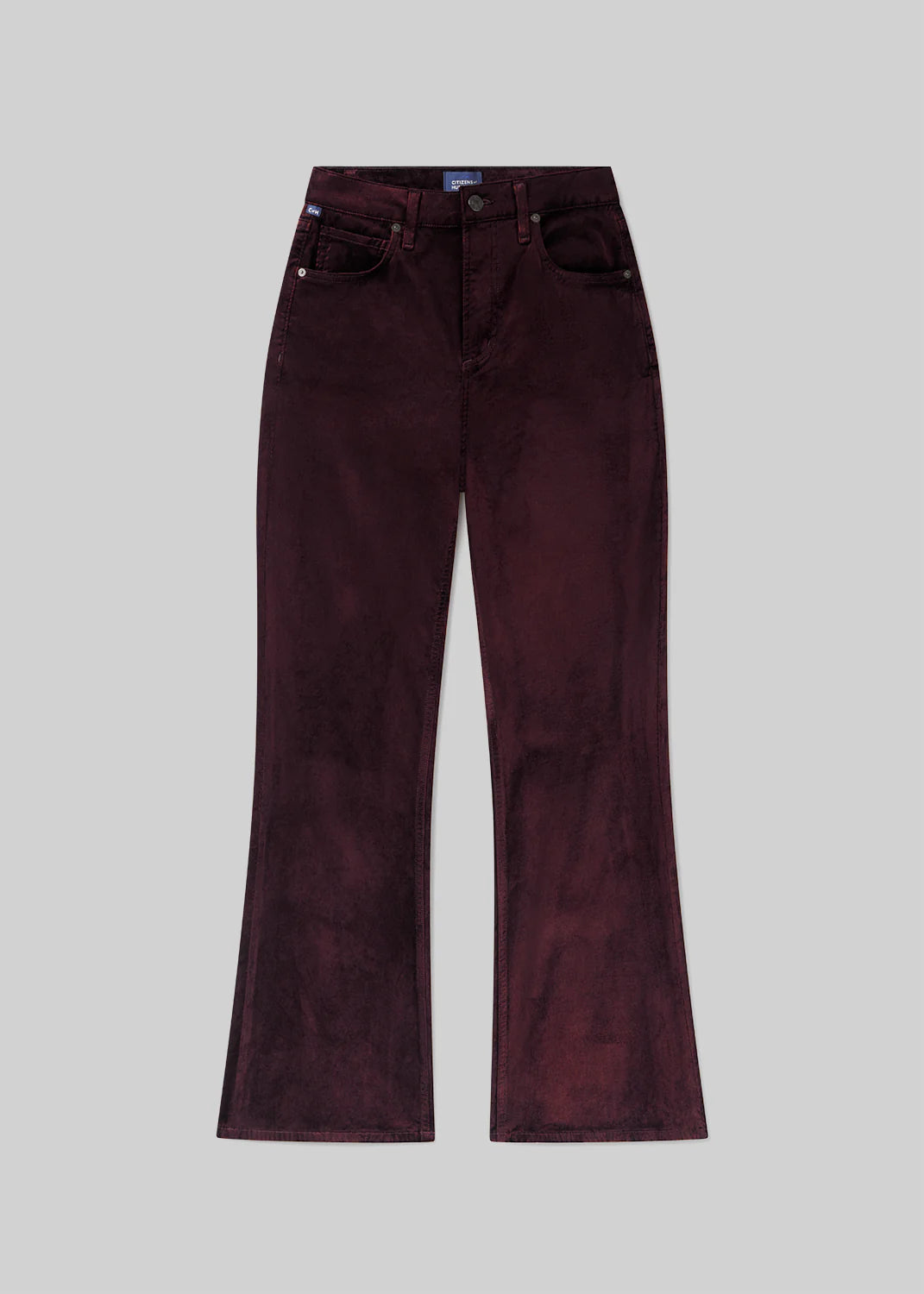 Kimberly 70's Flare Velvet | Burgundy