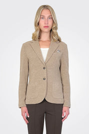 Honeycomb Slim Fit Jacket - Cammello