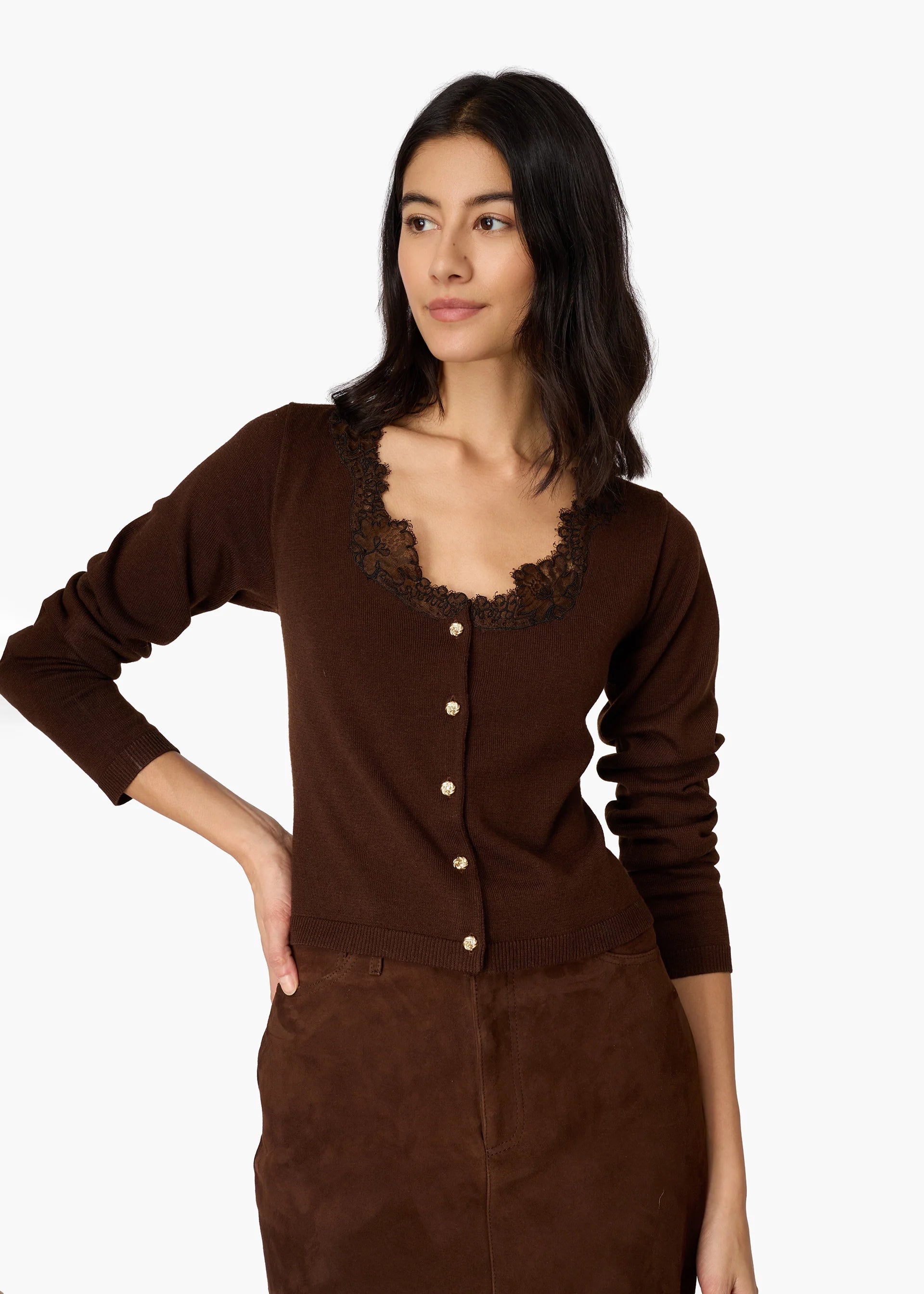 EIRENE LIGHTWEIGHT KNIT CARDIGAN