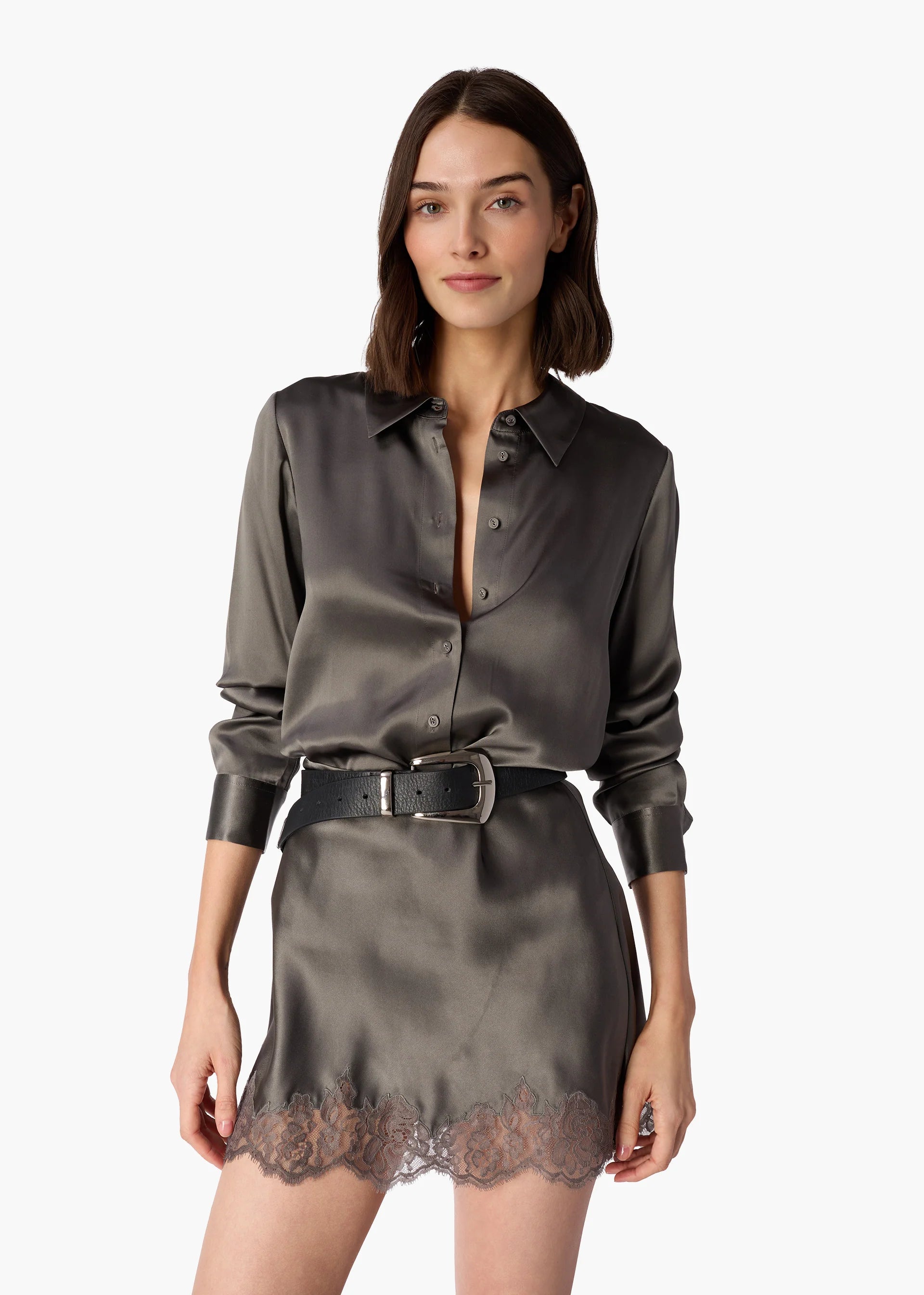 ROGERS SILK MINI SKIRT