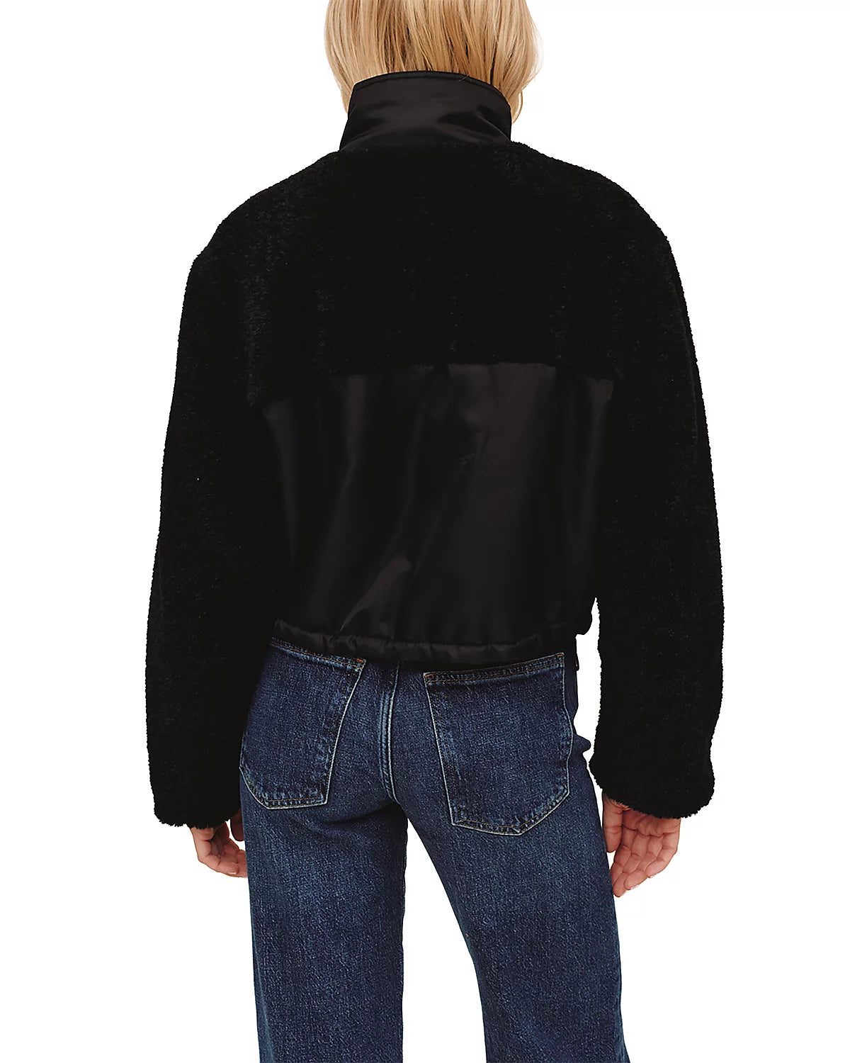 Funnel Neck Utility Sherpa Jacket