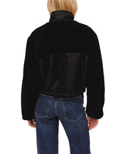 Funnel Neck Utility Sherpa Jacket