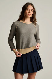 STITCHIN' COTTON CASHMERE SWEATERn