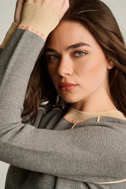 STITCHIN' COTTON CASHMERE SWEATERn