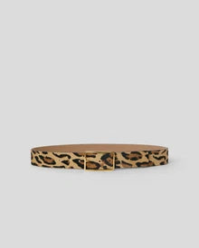 MILLA CALF-HAIR LEATHER BELT