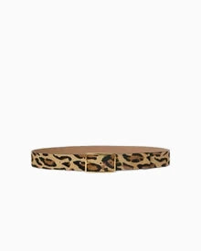 MILLA CALF-HAIR LEATHER BELT