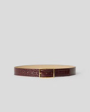 MILLA CROCO LEATHER BELT