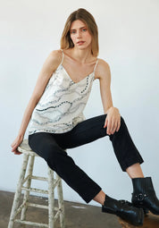 Basic Cami - White Chain