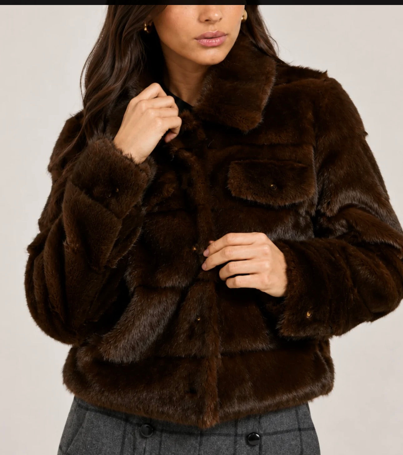 Short Faux Fur Jacket