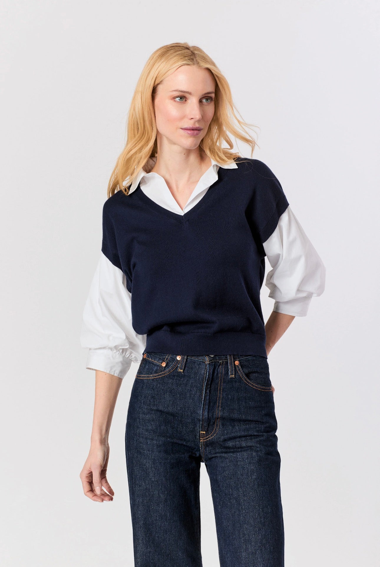 Puff sleeve top