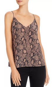 Classic Snake Print Silk Camisole