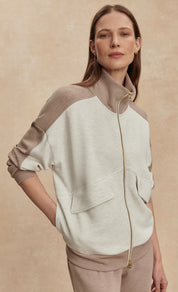 Garcia Two-Tone Zip-Through Sweat