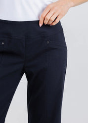 27" Control Stretch Grommet Wide Leg Pants