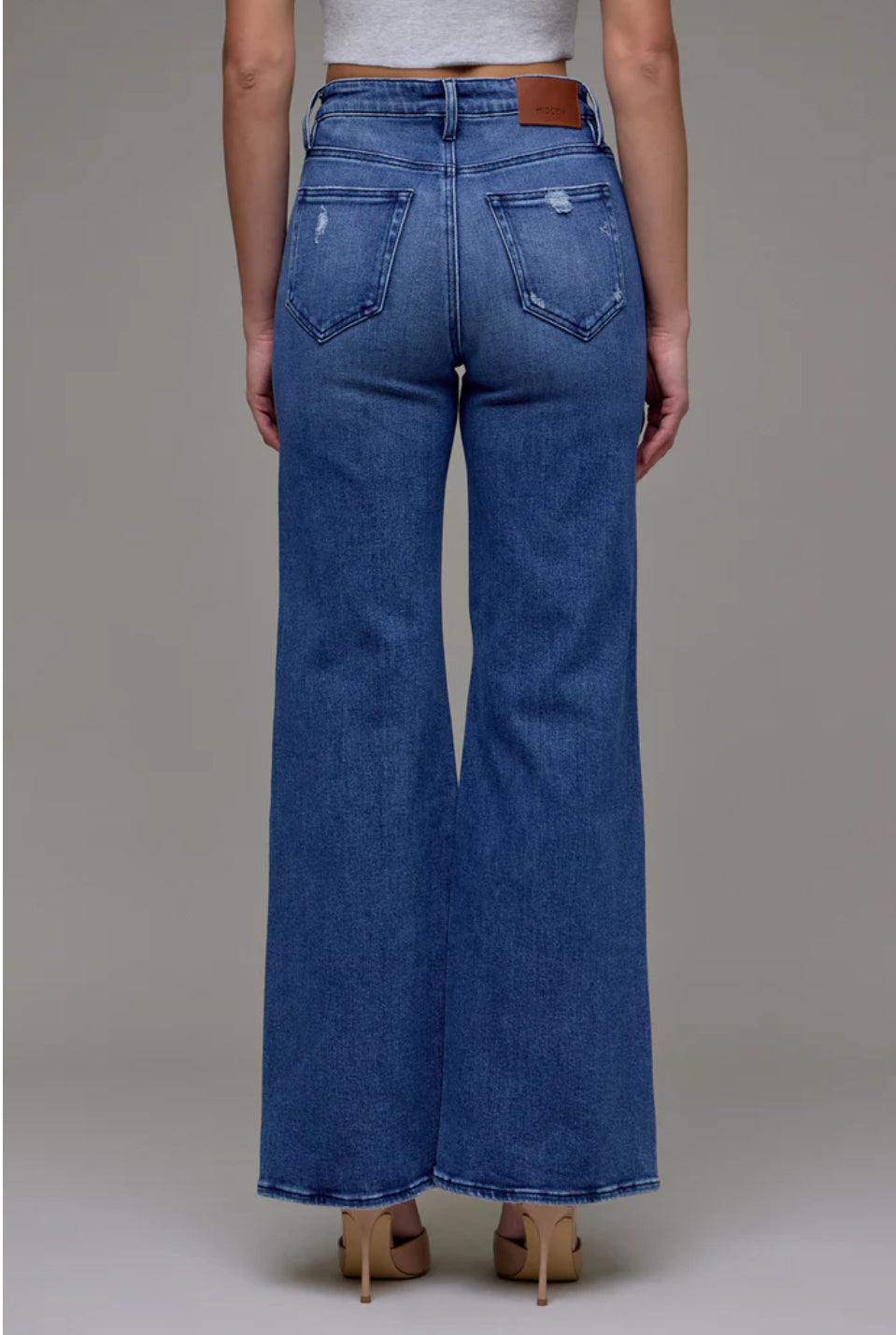 Happi High Rise 33” Inseam Comfort Flare | Dark Wash