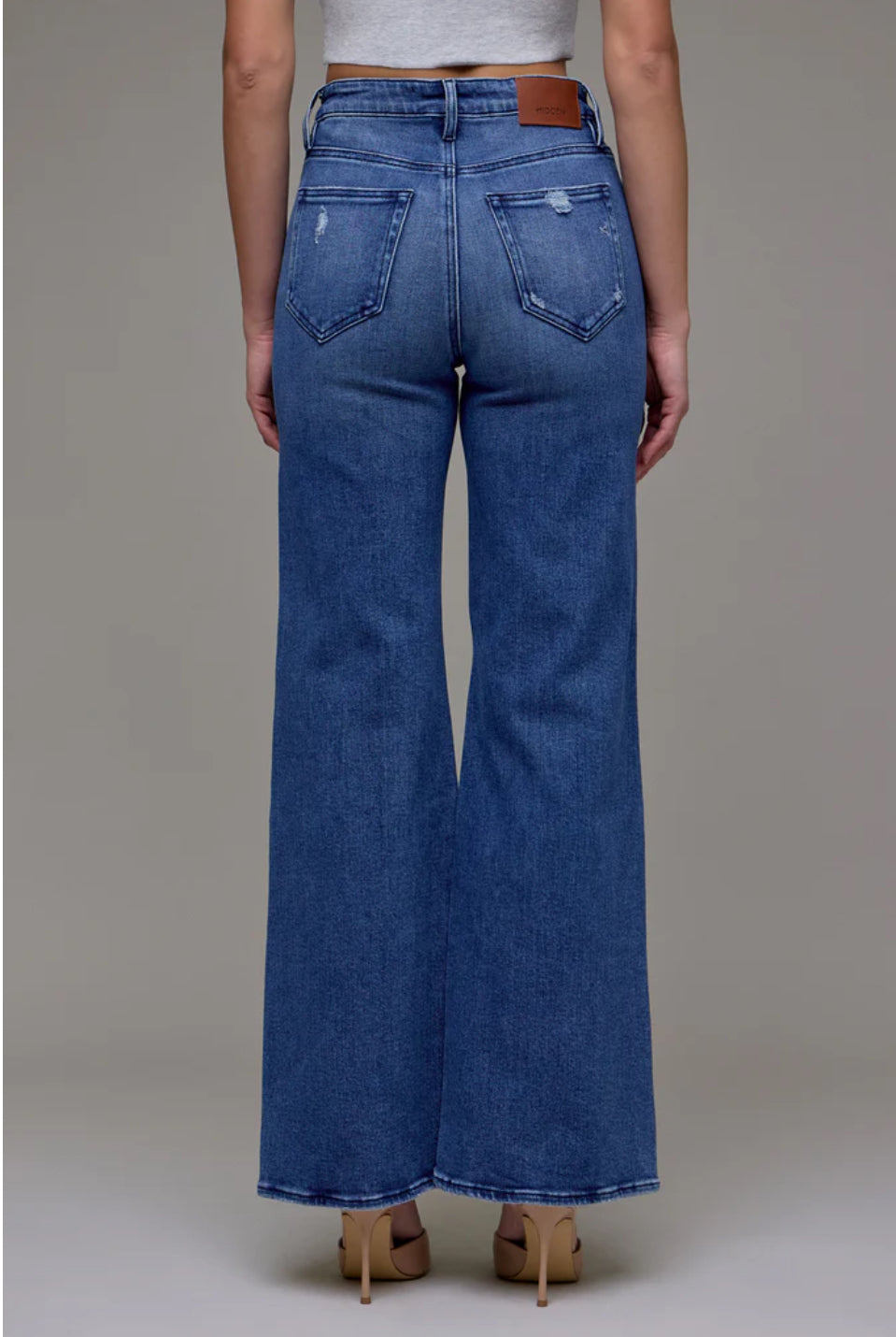 Happi High Rise 33” Inseam Comfort Flare | Dark Wash
