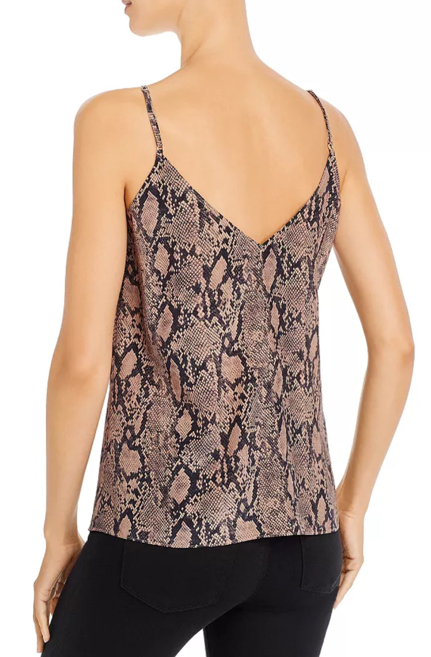 Classic Snake Print Silk Camisole
