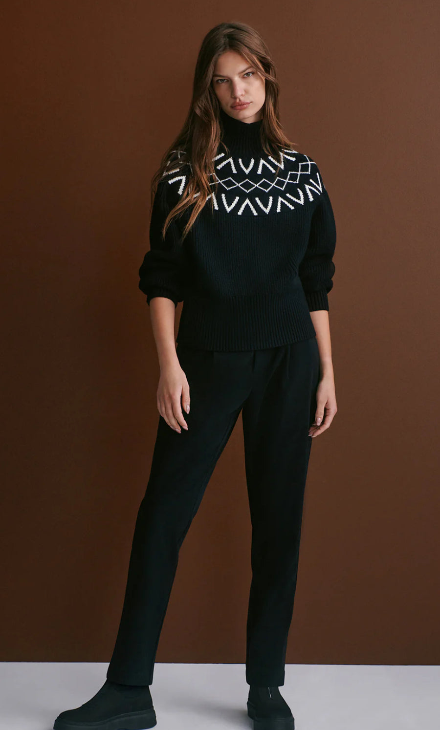 Marcie Fair Isle Yoke Knit