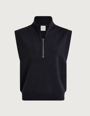 Loretta Half-Zip Sleeveless Sweat