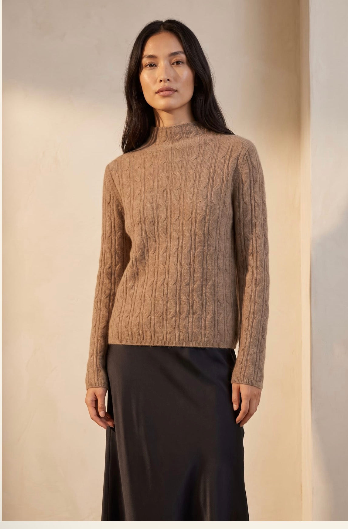 Braided Cable High-Neck