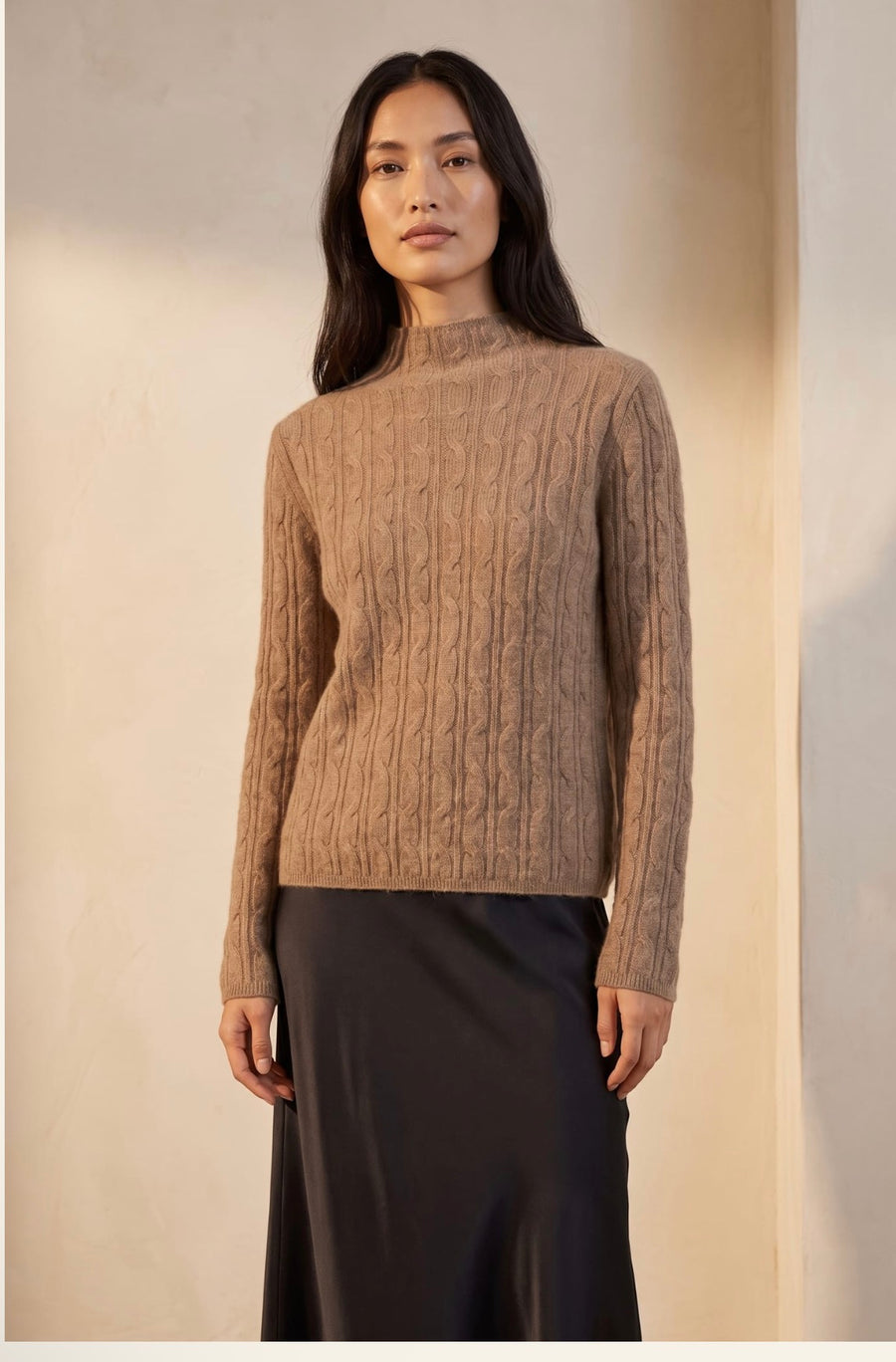 Braided Cable High-Neck