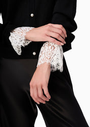 ELIANA CARDIGAN BLACK/WHITE