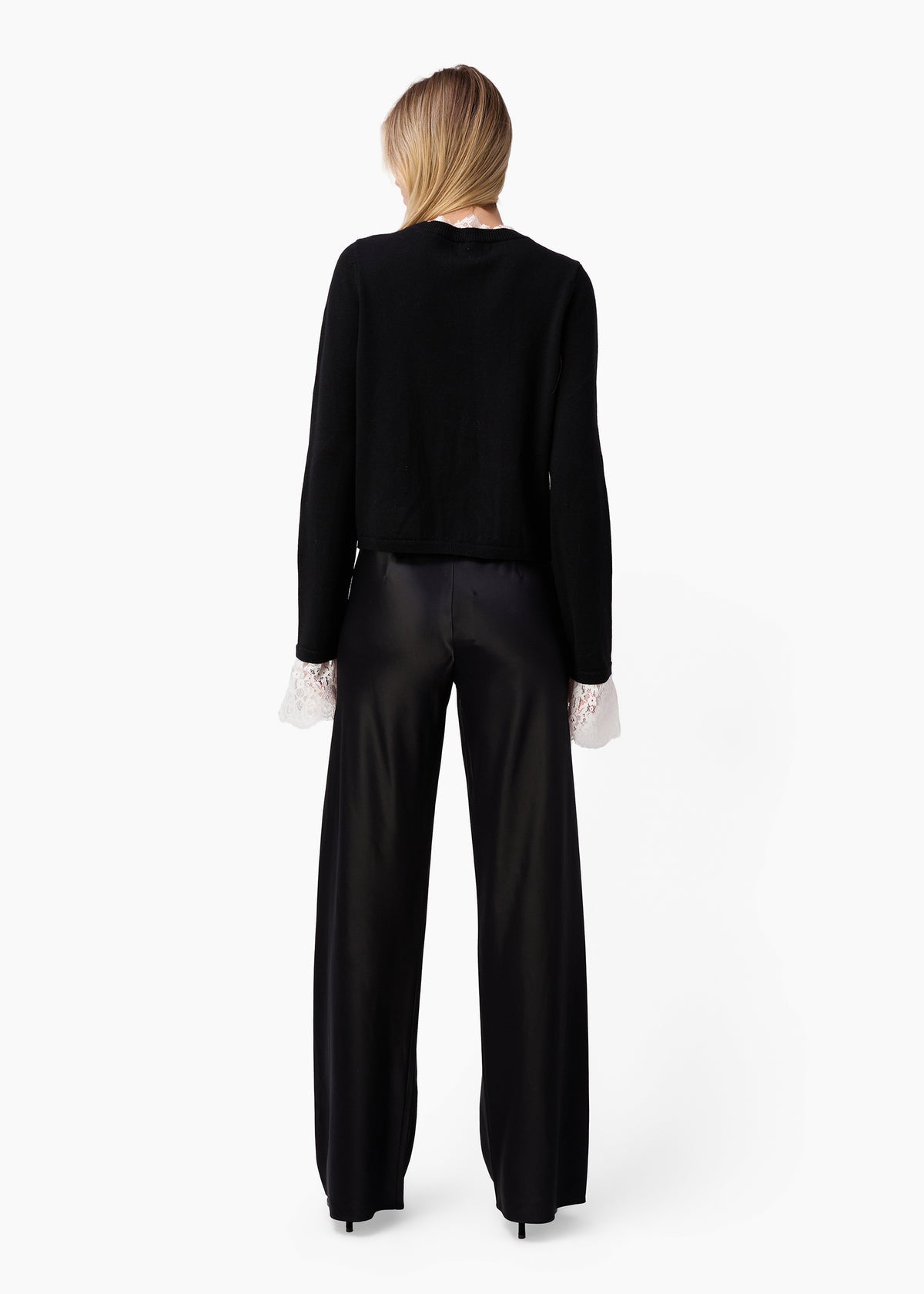 ELIANA CARDIGAN BLACK/WHITE