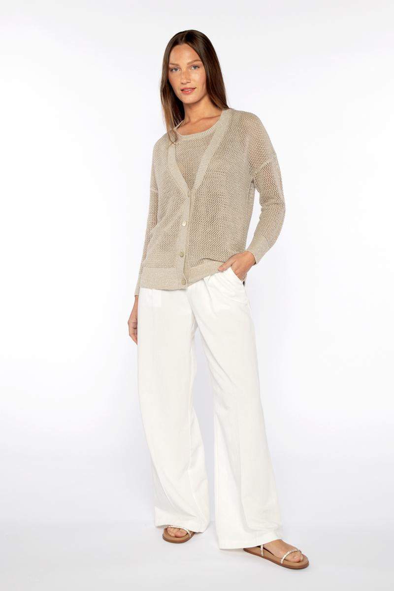 LUREX MESH CARDIGAN
