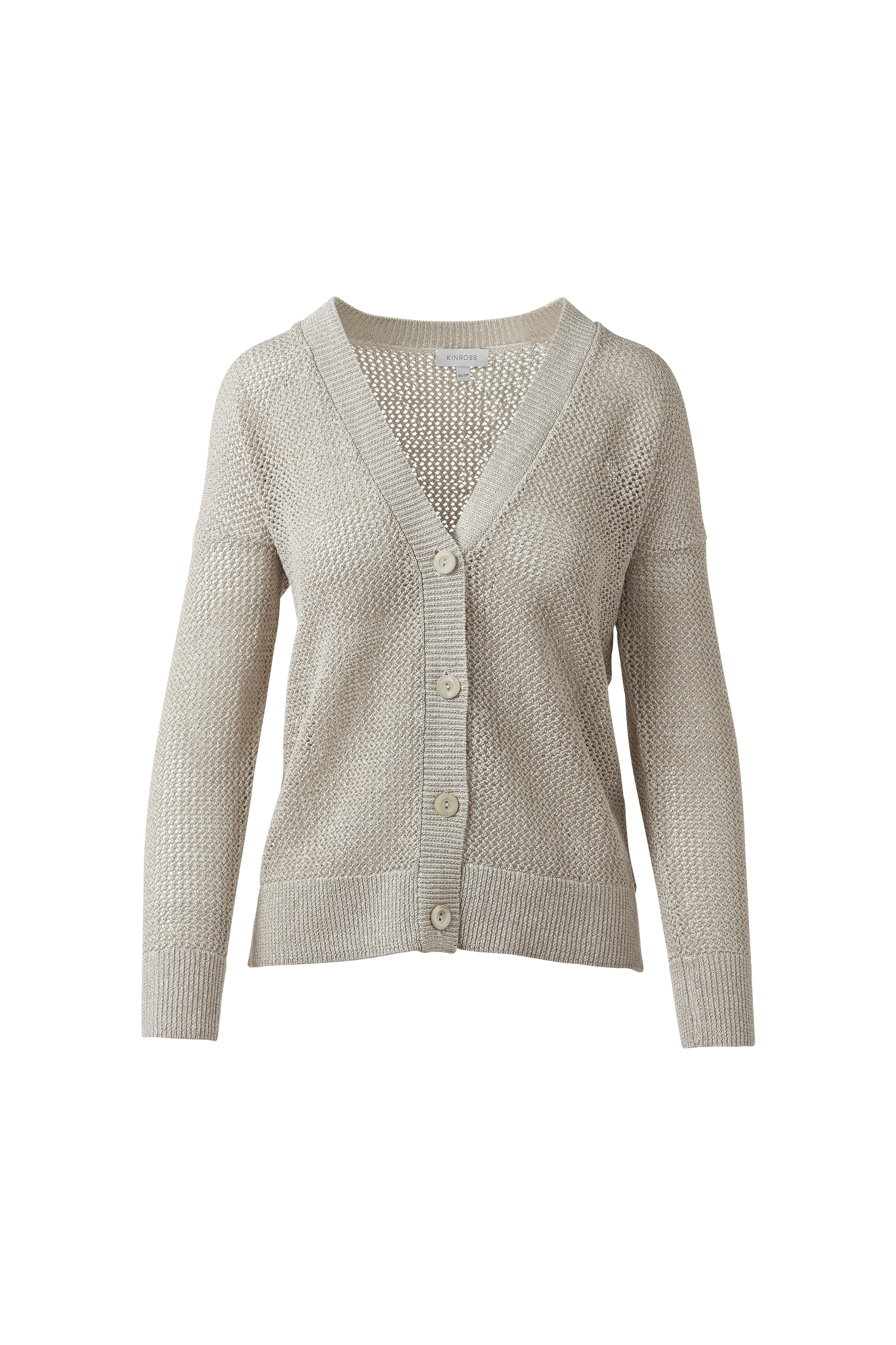LUREX MESH CARDIGAN