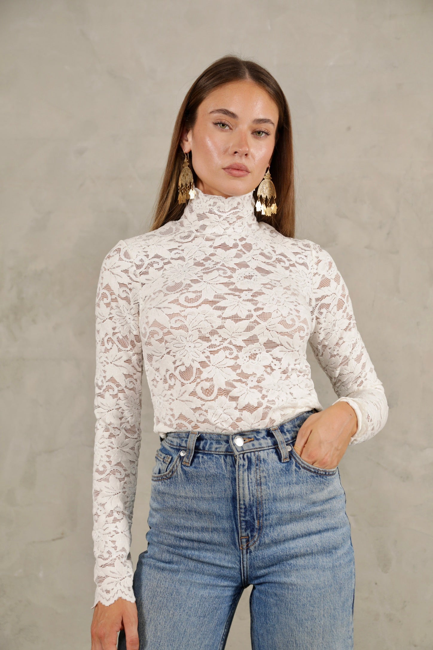 Ivy Lace Turtleneck