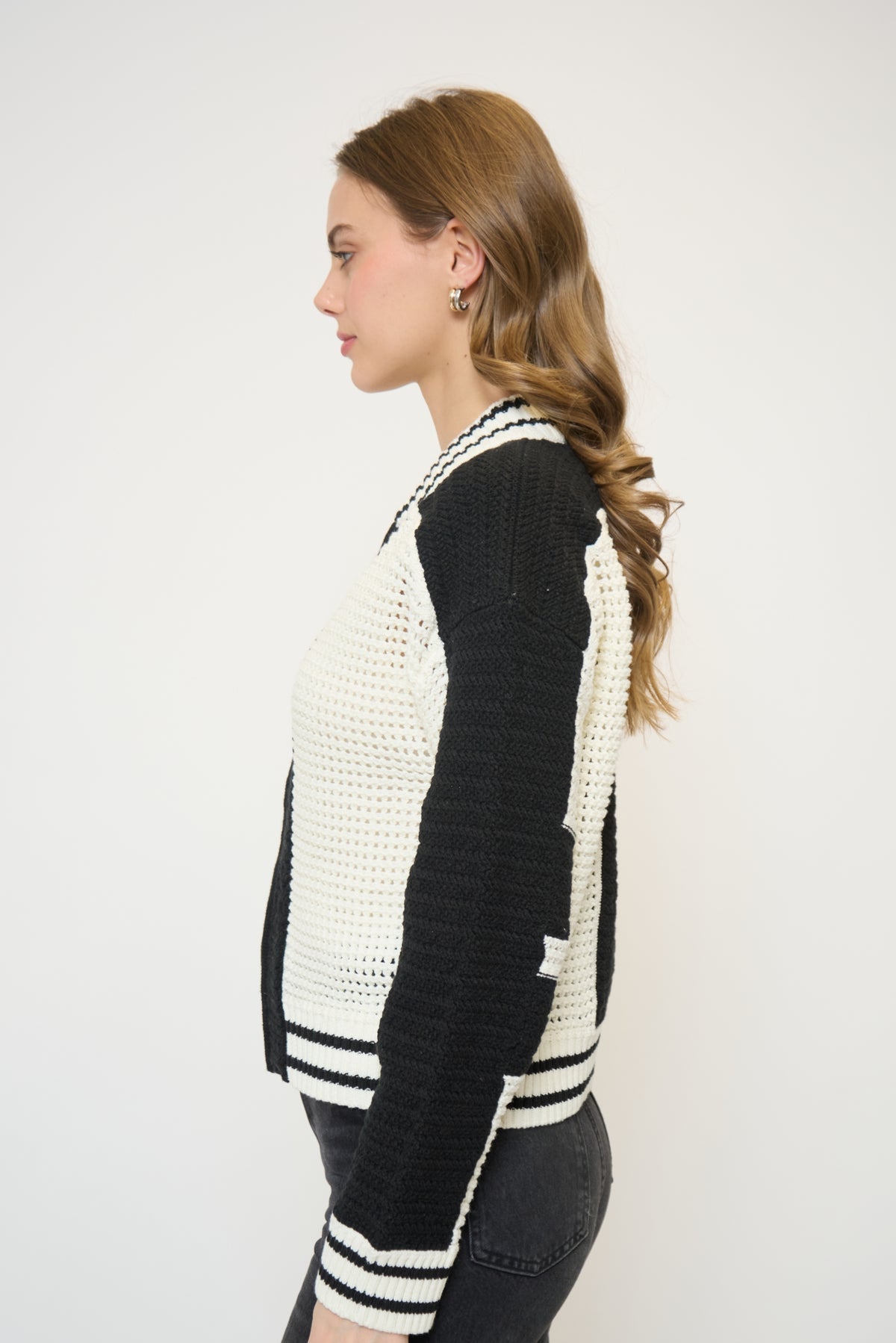 WREN CROCHET BOMBER