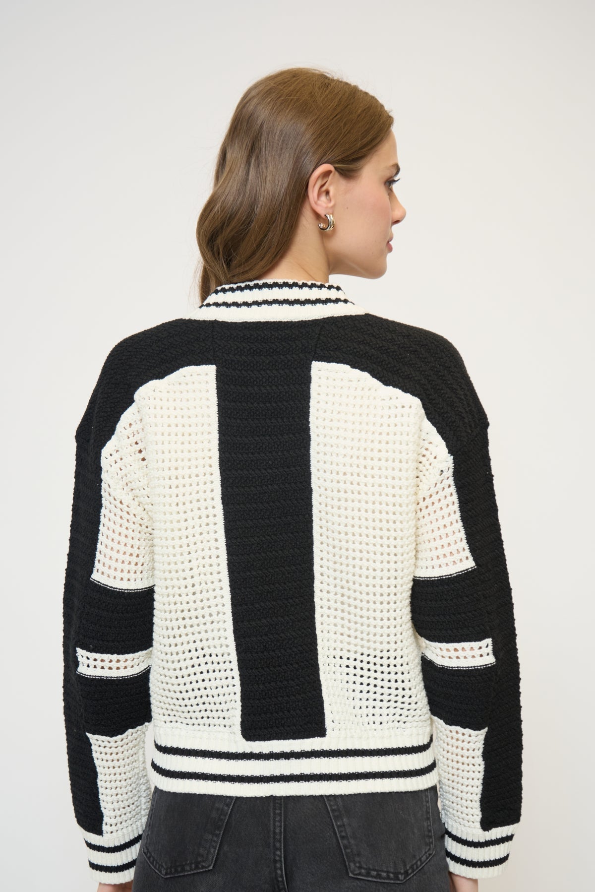 WREN CROCHET BOMBER