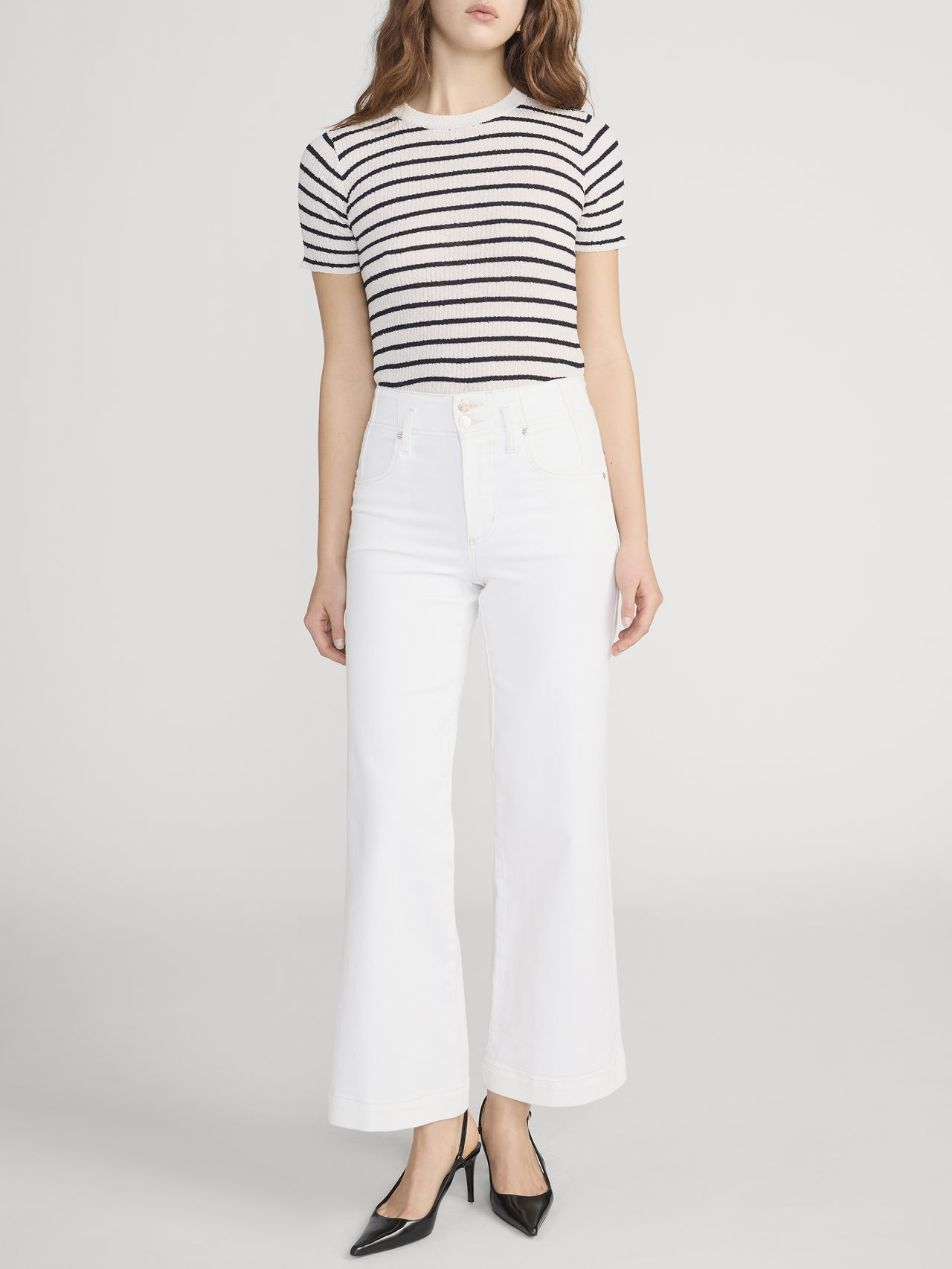 The Seamed Wide Trouser Crop