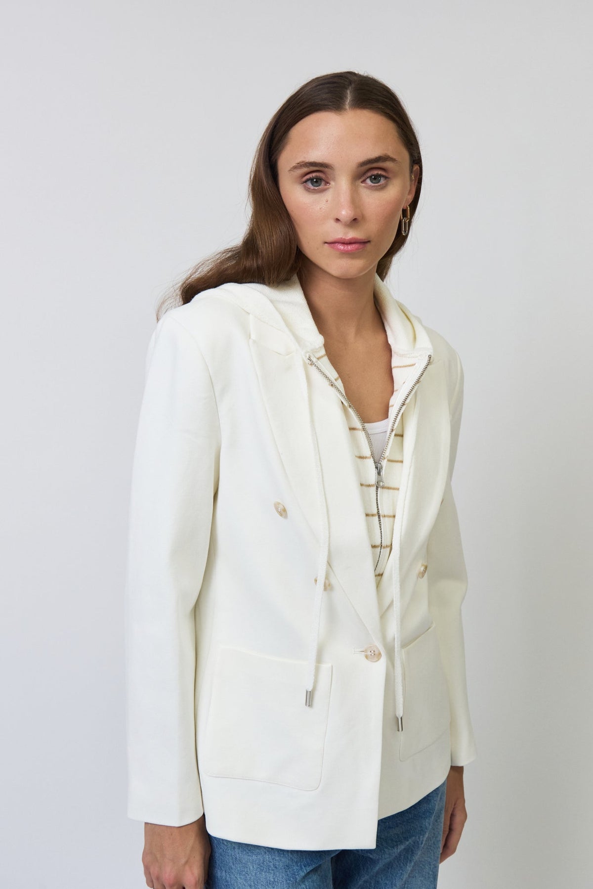Nevada Stripe Sweater Dickey Jacket