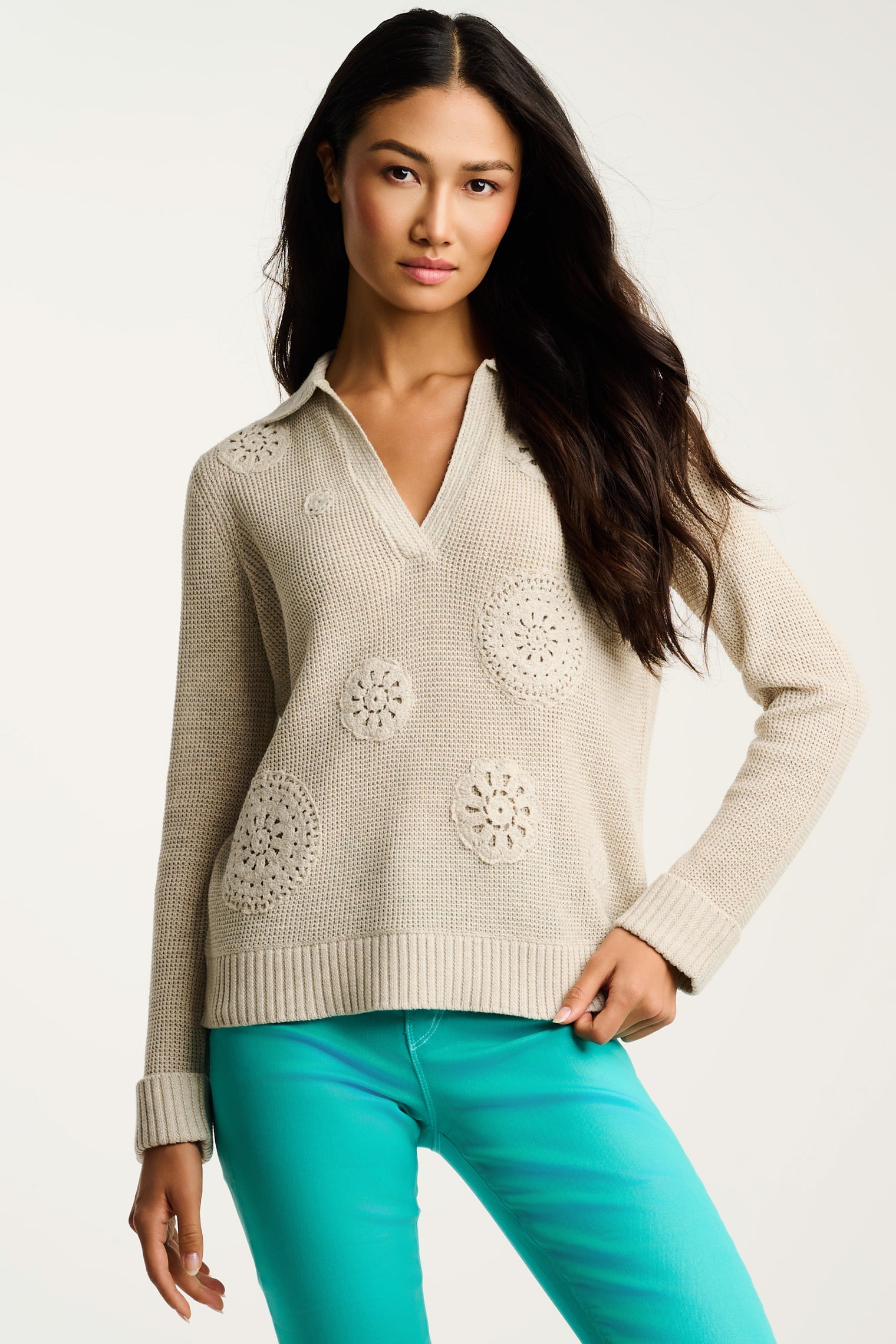 KNIT BLISS COTTON SWEATER