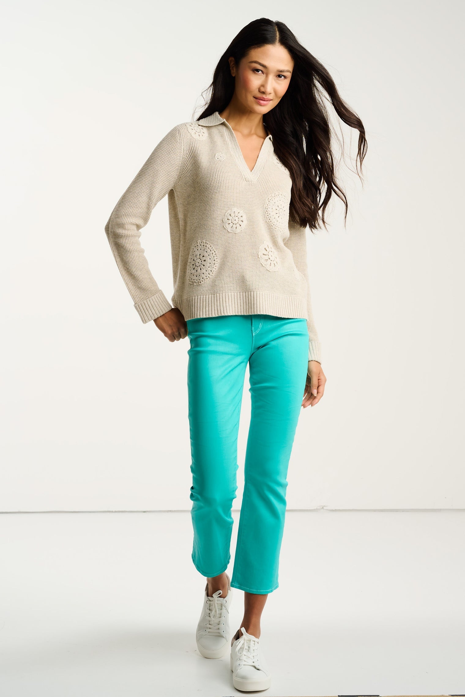 KNIT BLISS COTTON SWEATER