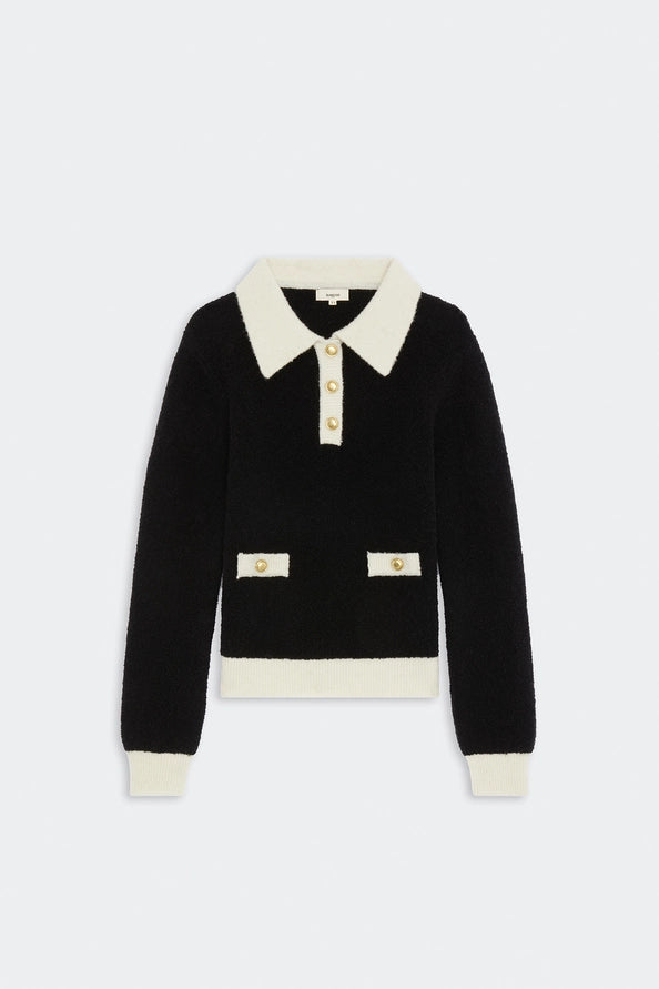 Pacival Two-tone polo jumper