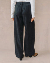 Double Pleated Wide Leg High Waist Pant