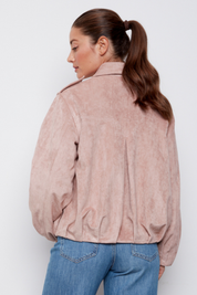 CASSIDY, FAUX SUEDE JACKET