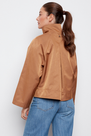 Clarke Funnel-neck Jacket With Zip Closure - Ginger
