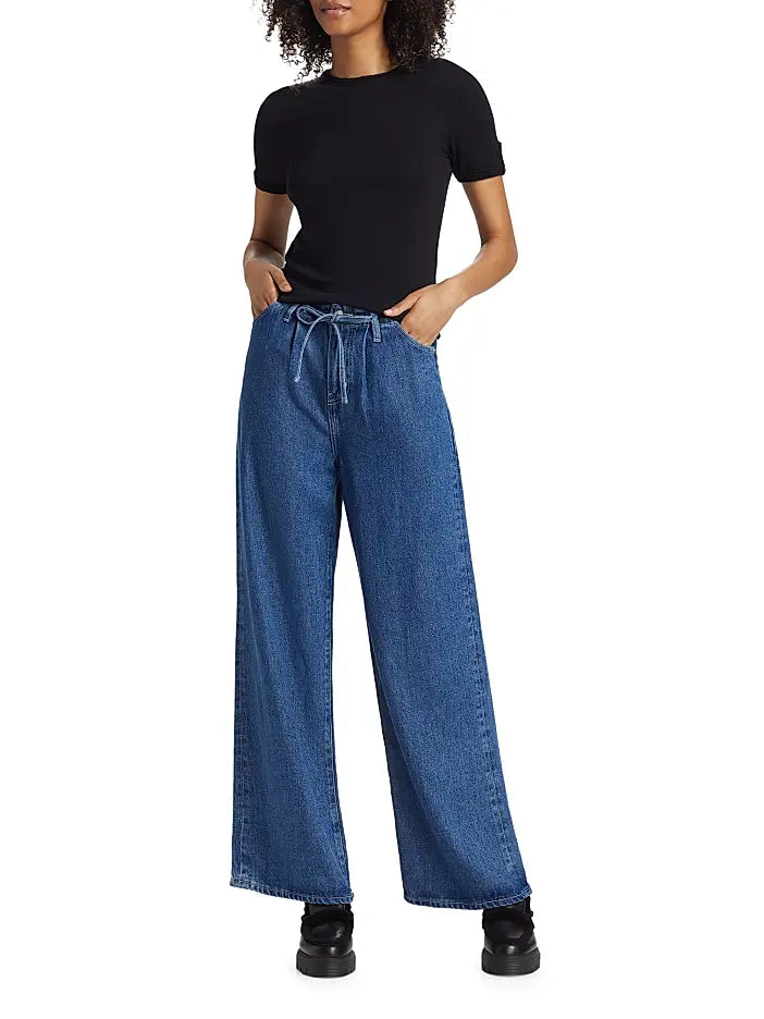Super Drape Drawstring Wide-Leg Jeans | Ghost