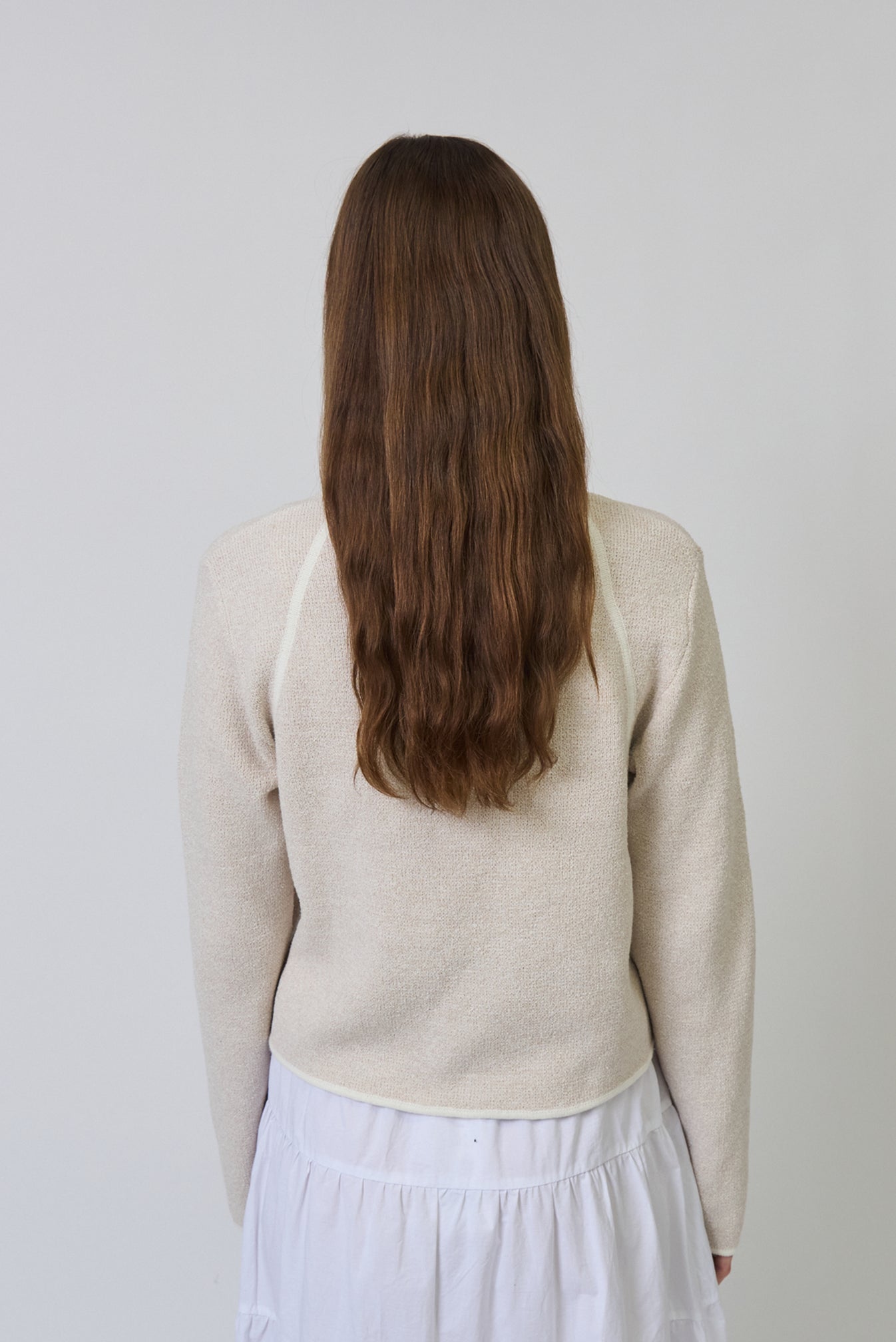 Celeste Tweed Yarn Zip Up