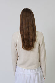 Celeste Tweed Yarn Zip Up