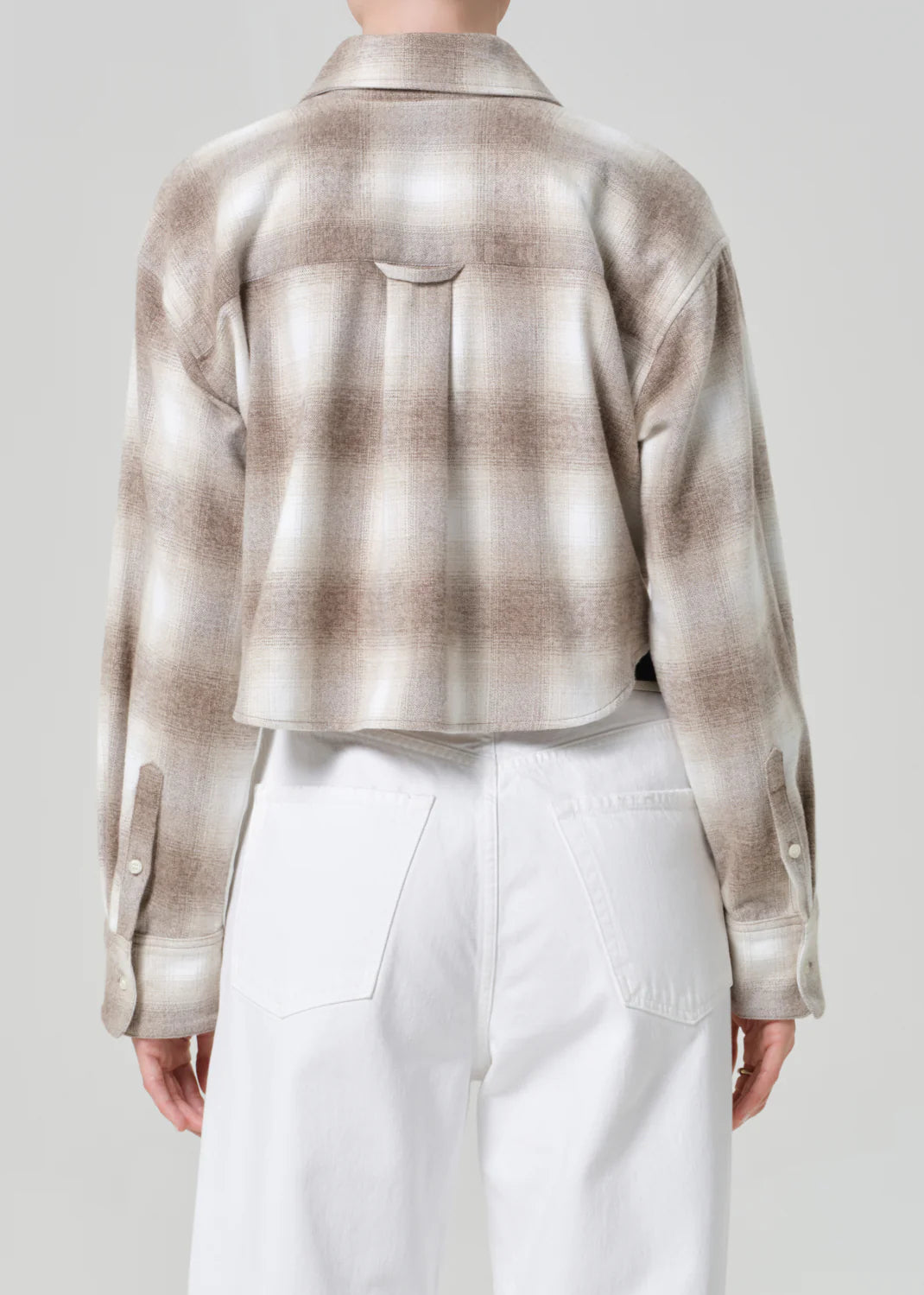 Ana Cropped Shirt | Schiffer Plaid